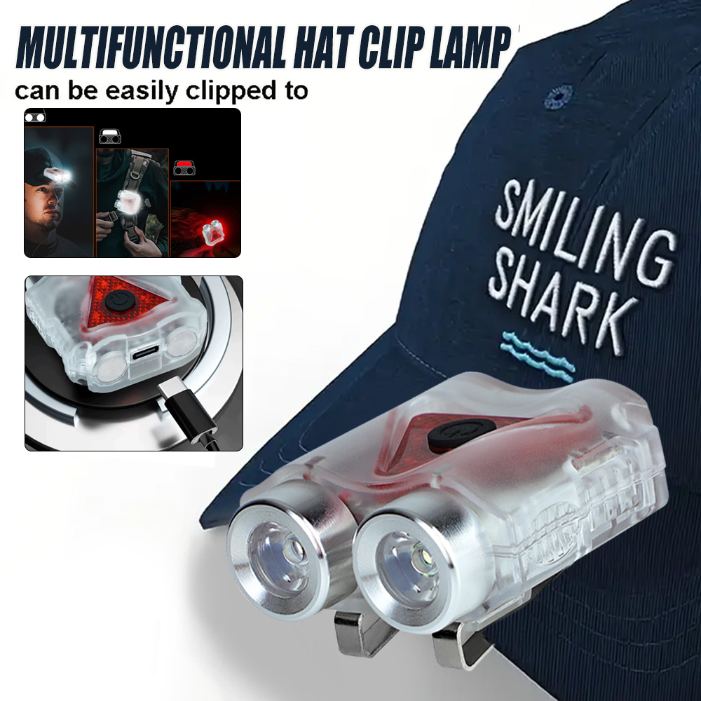 Outdoor Lighting For Camping - Rechargeable Hands-Free Led Headlamp,Waterproof Keychain Magnet