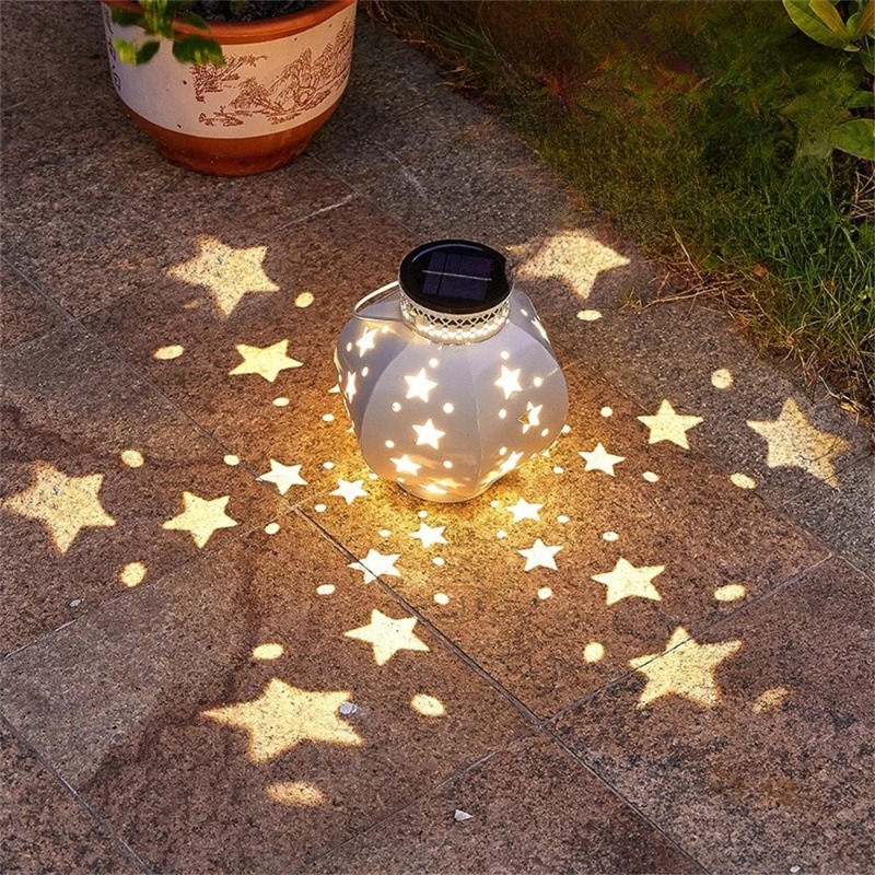 Outdoor Lighting Brands - Garden Star Projector Lamp Hanging Solar