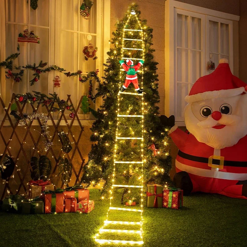 Xmas Outdoor Lighting Decorations - LED Christmas Lights Christmas Decorative Ladder