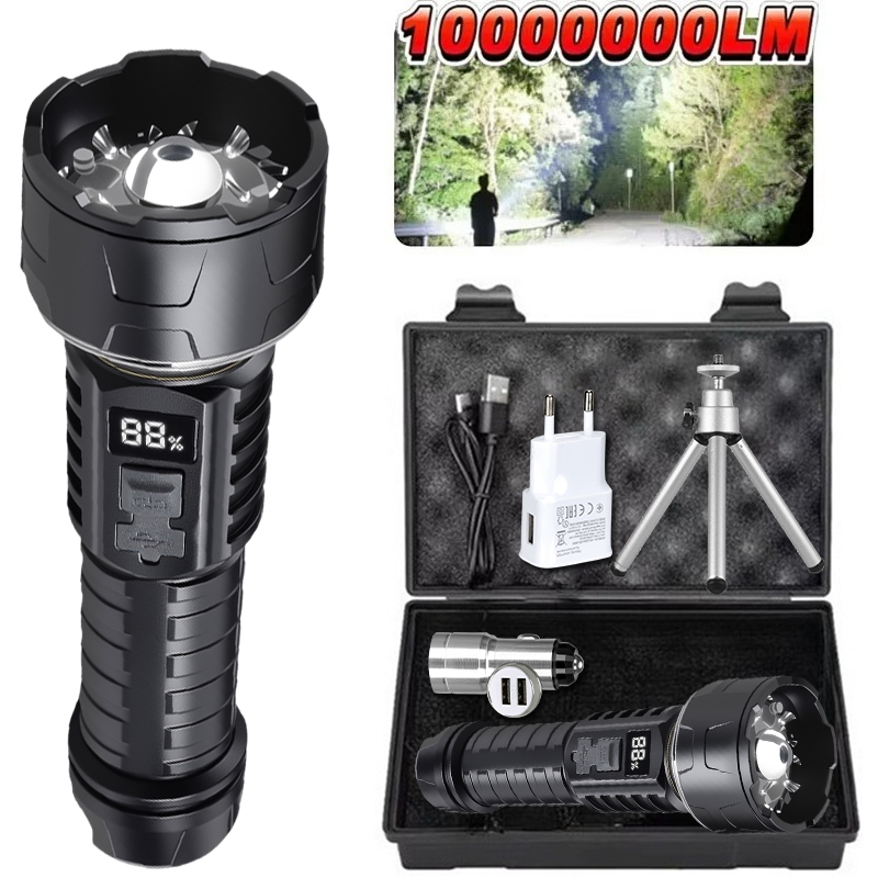 Outdoor Lighting For Camping - COB LED Flashlight Rechargeable Lantern 7-core