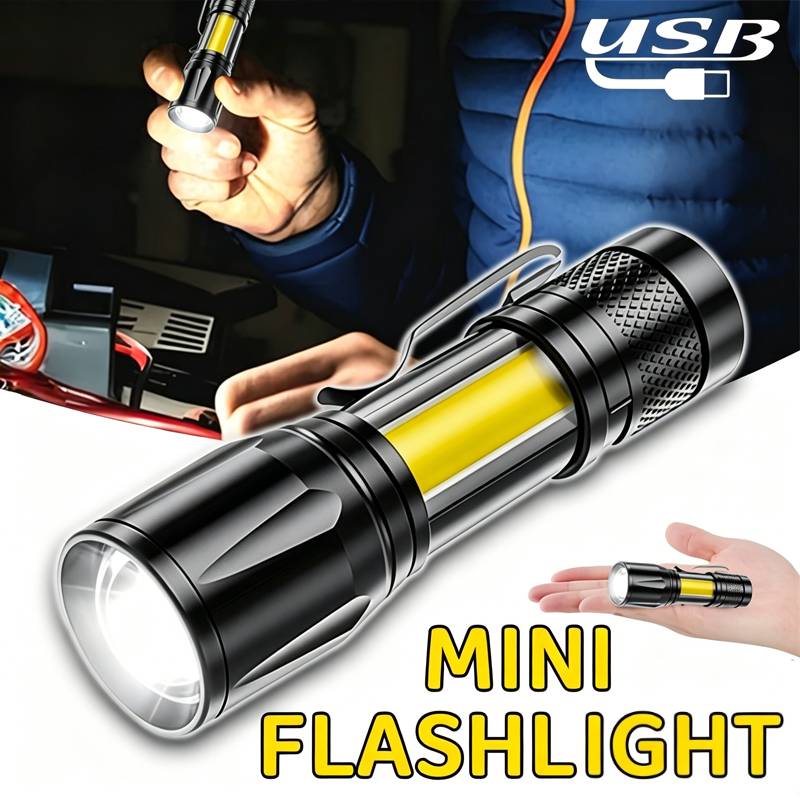 Led Flood Light - Mini LED Flashlight COB Floodlight Portable