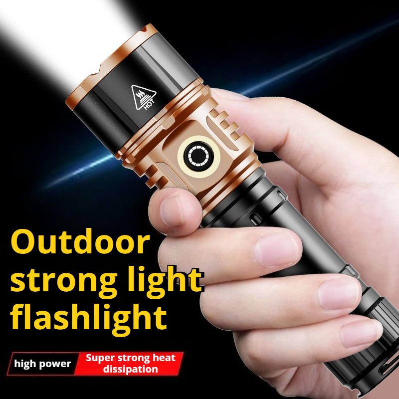 Outdoor Lighting For Camping - Strong Light High Power LED Flashlight