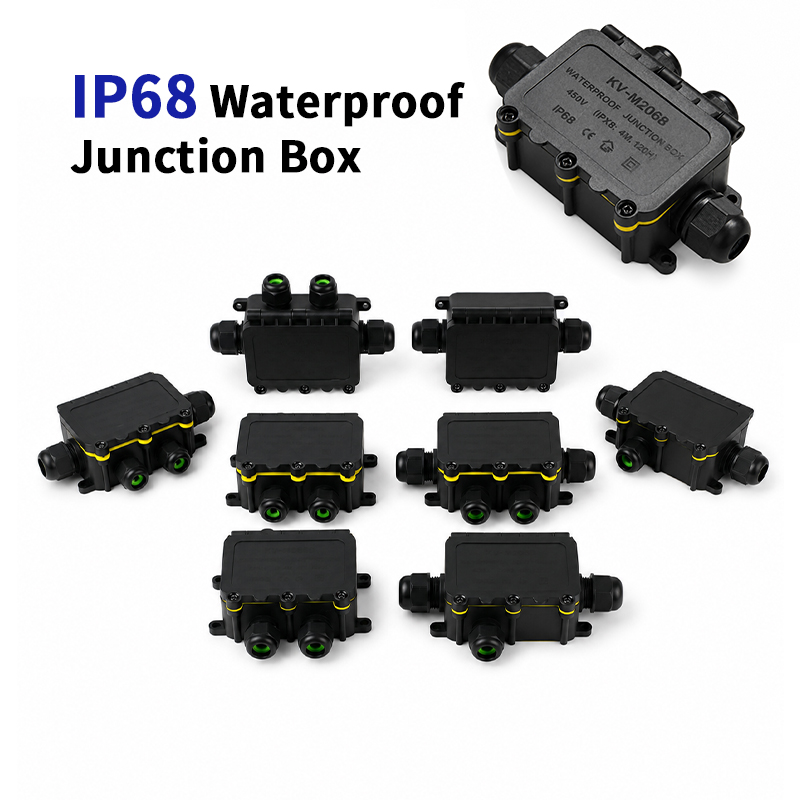 Outdoor Lighting Junction Box - IP68 Waterproof Junction Box 2-8 Way