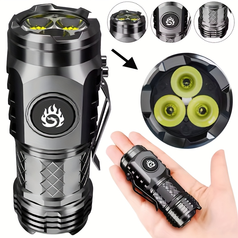 Outdoor Lighting Junction Box - Portable High Brightness 3 LED Flashlight