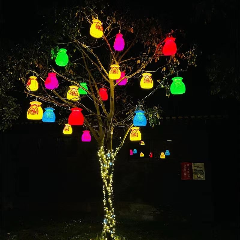 Lucky bag lanterns, money bags - огляд і ціна Outdoor Lighting On Trees