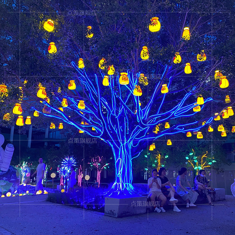 Lucky bag lanterns, money bags - огляд і ціна Outdoor Lighting On Trees