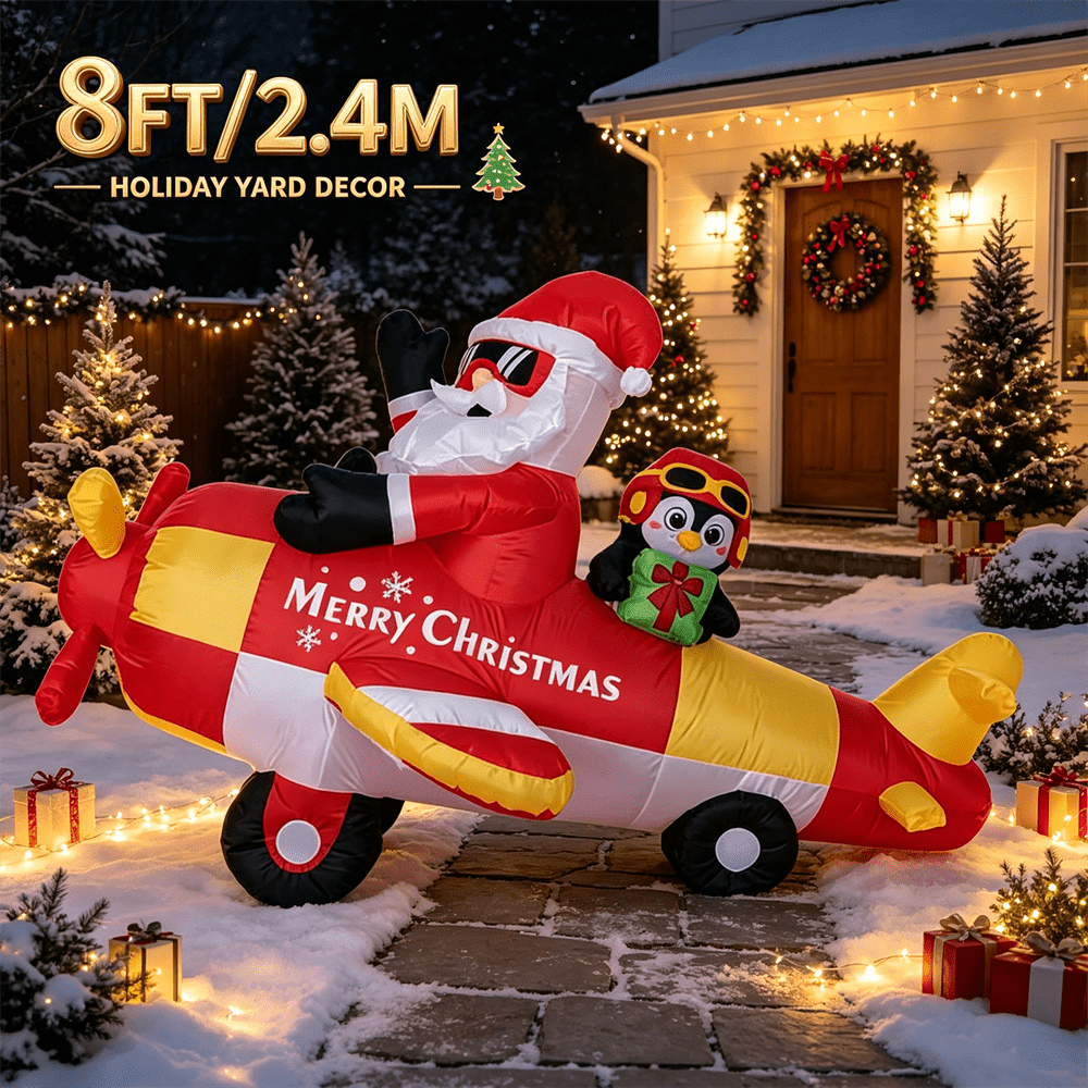 8FT Christmas Inflatable Toy L - огляд і ціна Xmas Outdoor Lighting Decorations