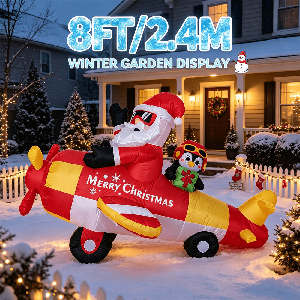 8FT Christmas Inflatable Toy L - огляд і ціна Xmas Outdoor Lighting Decorations