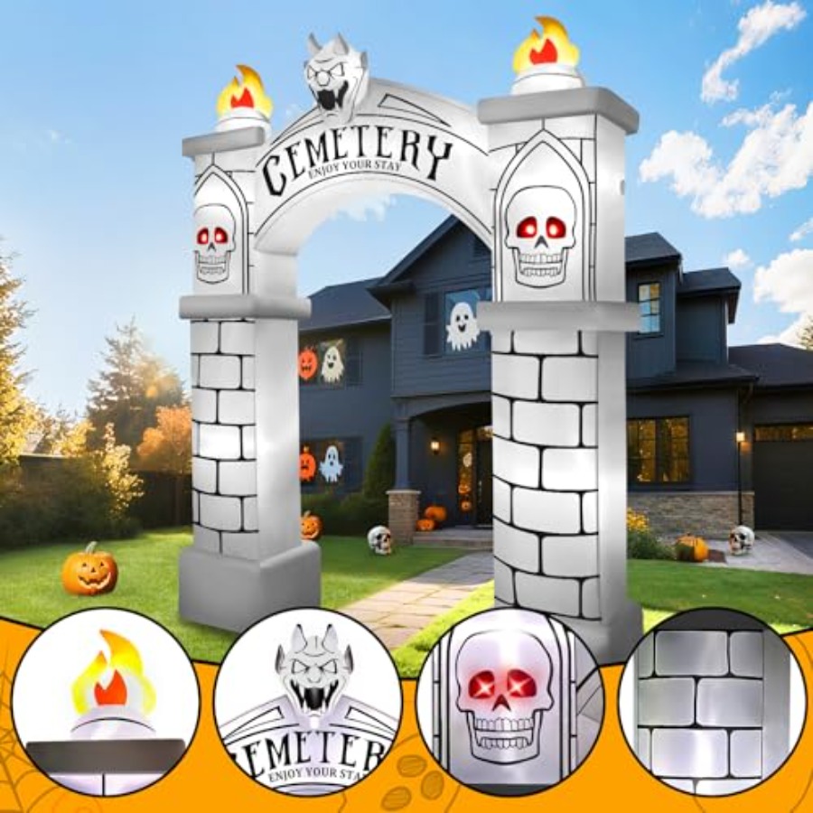 10FT Tall Halloween Archway In - огляд і ціна Outdoor Lighting Event