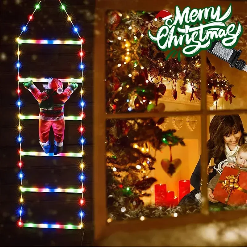 LED Ladder Light for Santa Cla - огляд і ціна Xmas Outdoor Lighting Decorations