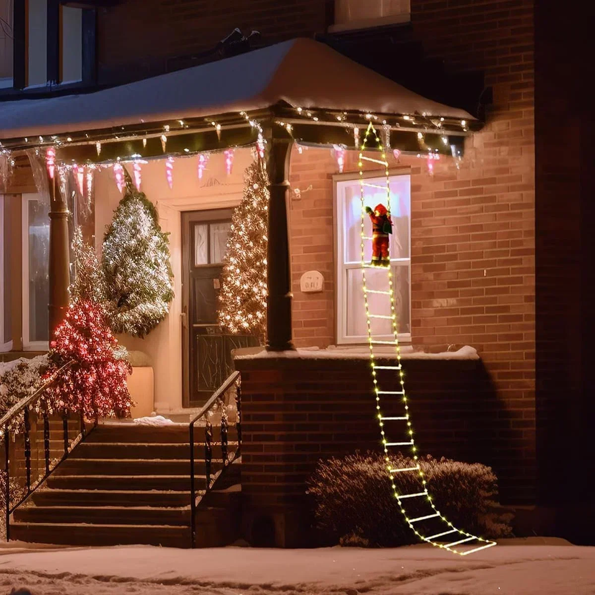 LED Ladder Light for Santa Cla - огляд і ціна Xmas Outdoor Lighting Decorations