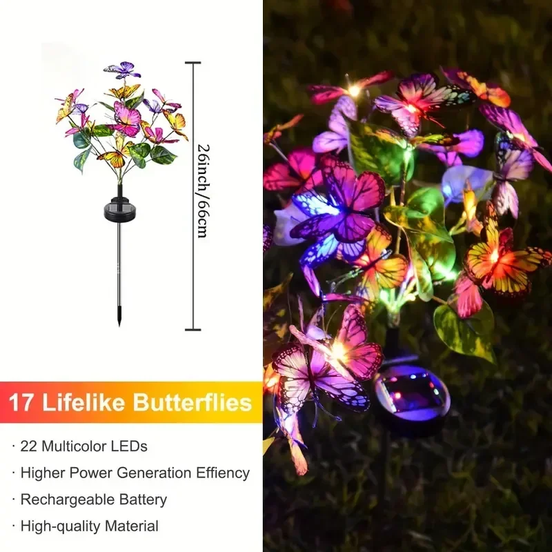 Solar LED Butterfly Garden Lig - огляд і ціна Outdoor Lighting Brands