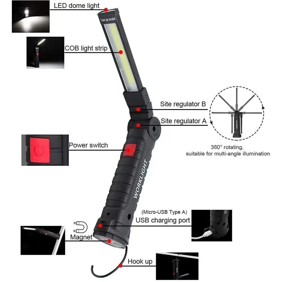 Portable LED Flashlight with M - огляд і ціна Outdoor Lighting For Camping
