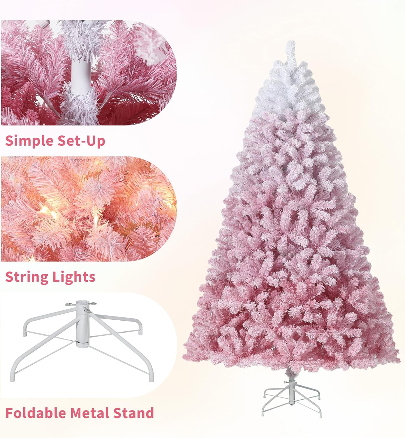 9Ft Pre-Lit Artificial Christm - огляд і ціна Xmas Outdoor Lighting Decorations