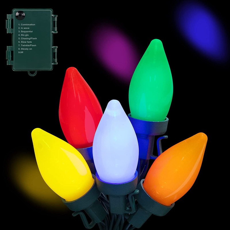ABLJ Multi-Color LED String Li - огляд і ціна Outdoor Lighting On Trees
