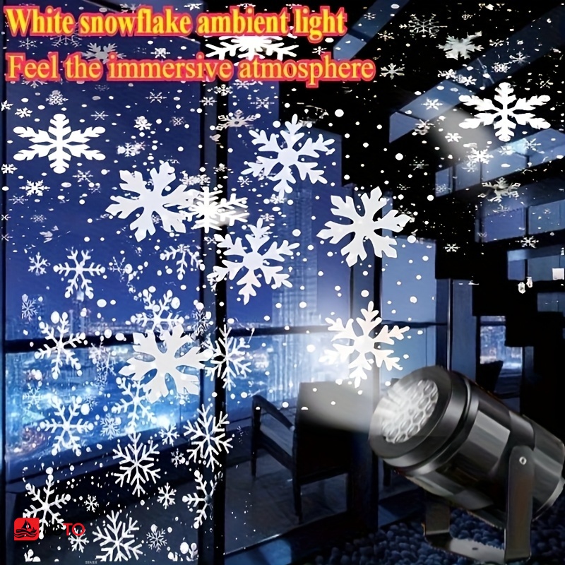 HalloweenLED Snowflake Project - огляд і ціна Xmas Outdoor Lighting Decorations