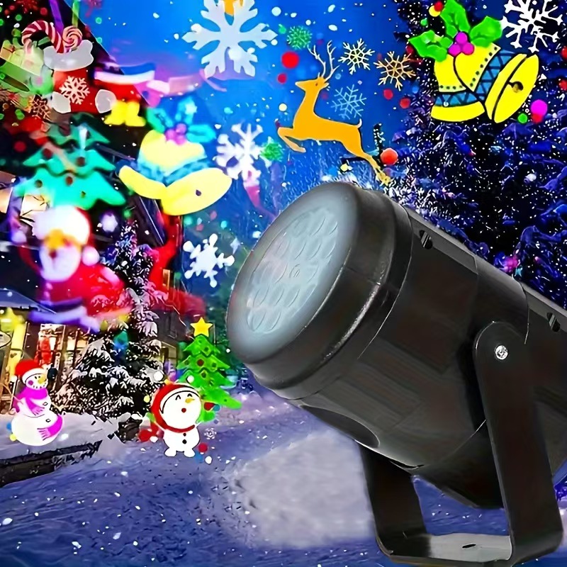 HalloweenLED Snowflake Project - огляд і ціна Xmas Outdoor Lighting Decorations