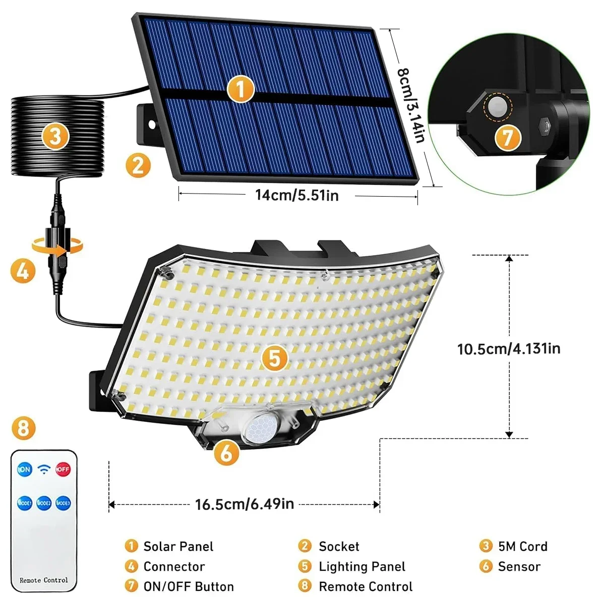 234LED Solar Outdoor Lights Mo - огляд і ціна Outdoor Lighting Solar