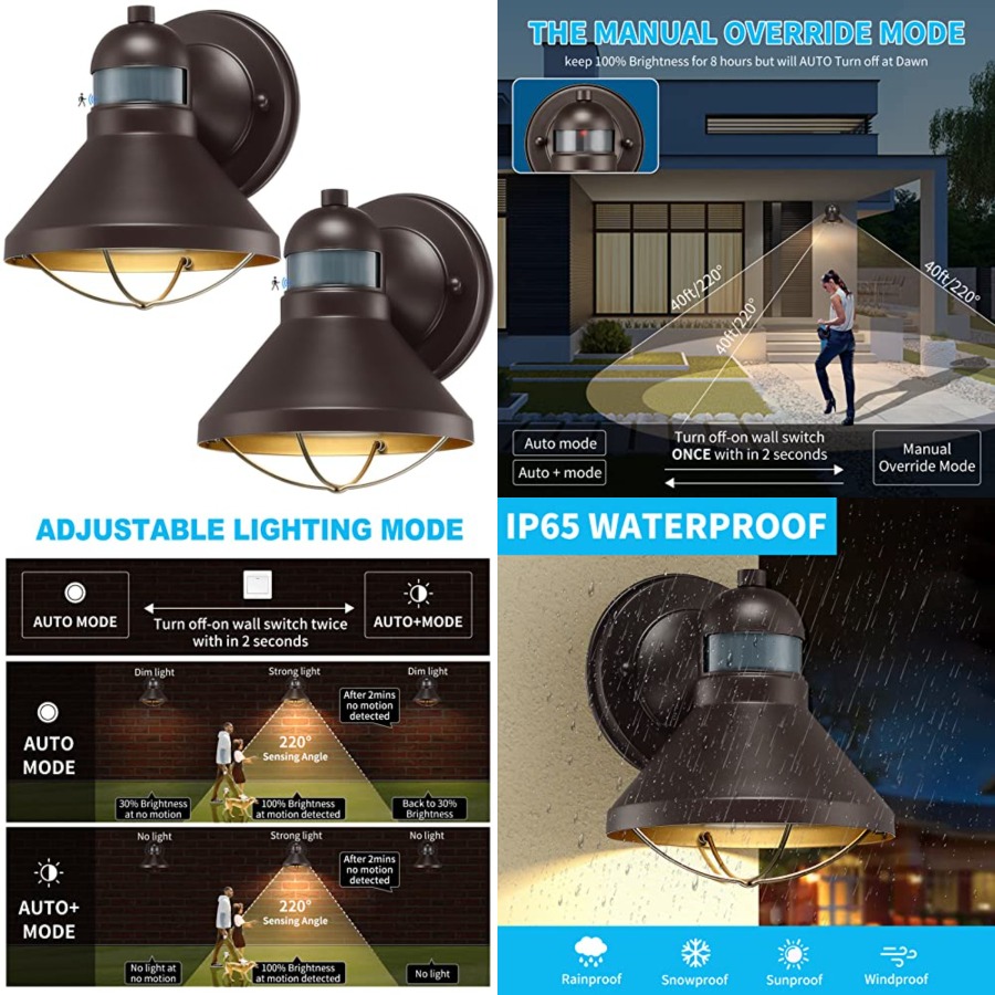 2 Pack Motion Sensor Outdoor L - огляд і ціна Outdoor Lighting Solar