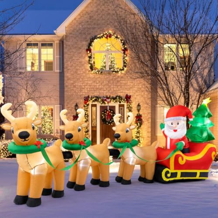 Outdoor Christmas inflatables  - огляд і ціна Outdoor Lighting On Trees