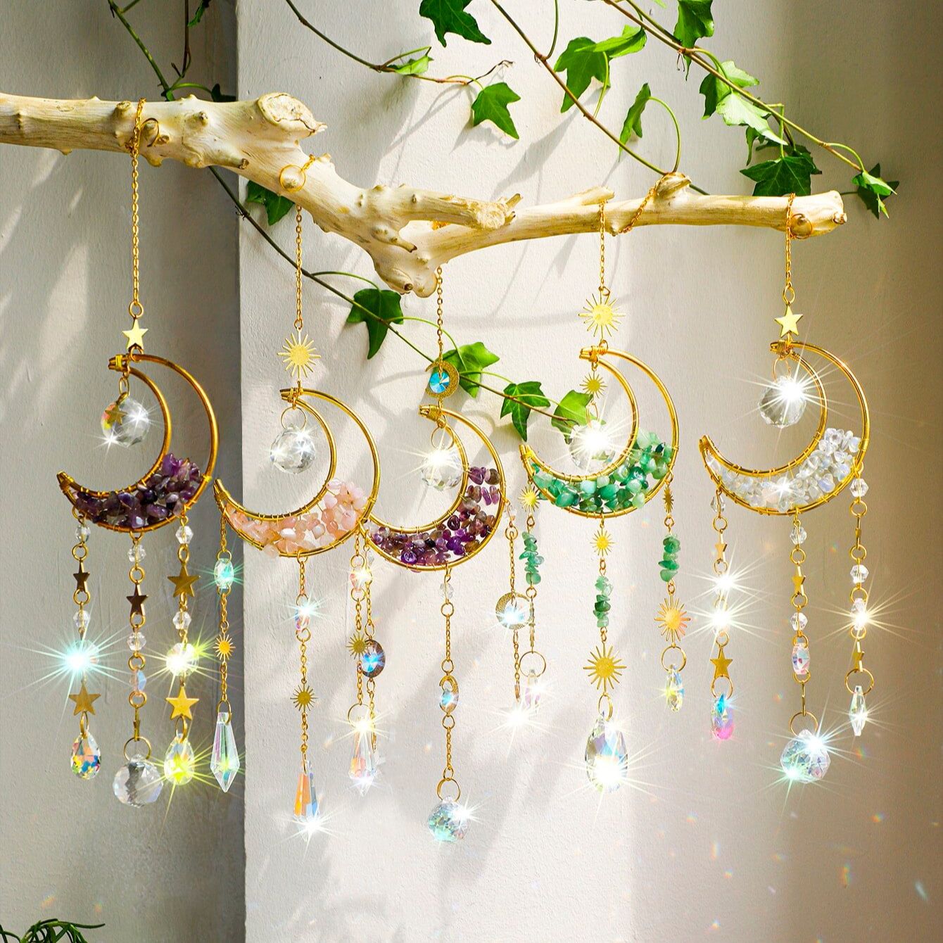Crystal  Suncatcher Moon Ameth - огляд і ціна Xmas Outdoor Lighting Decorations