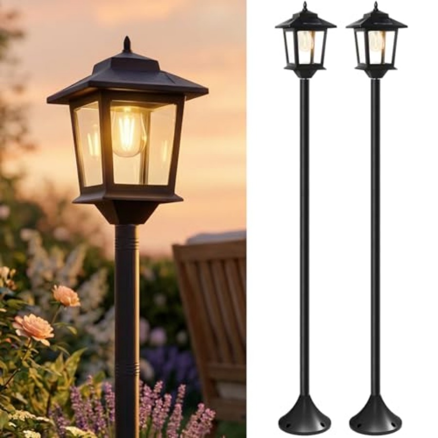 Outdoor Solar Post Lights, 2-P - огляд і ціна Outdoor Lighting Solar