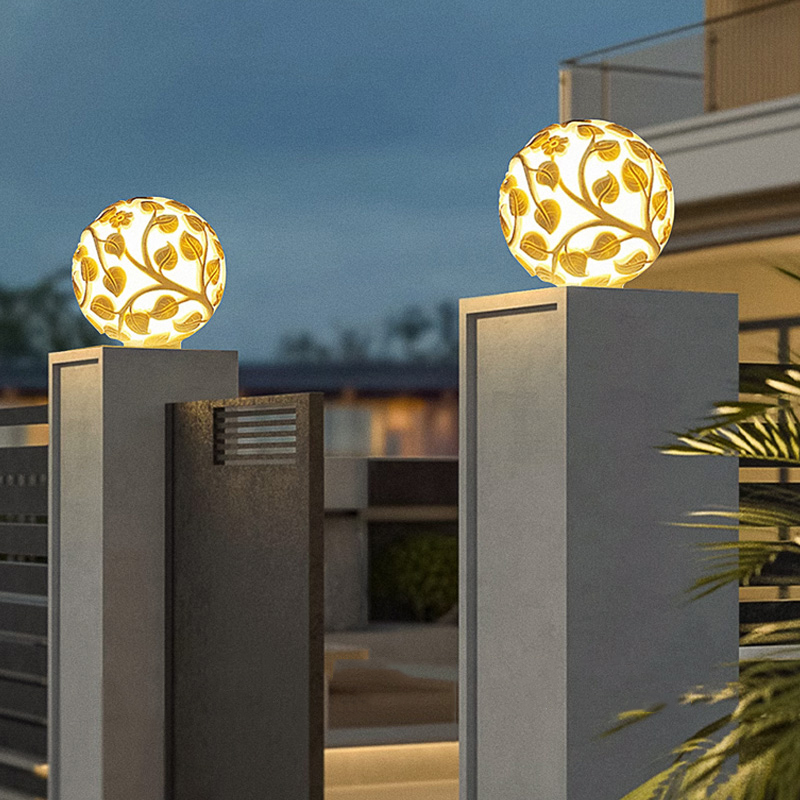 Outdoor column lights solar LE - огляд і ціна Outdoor Lighting Decoration