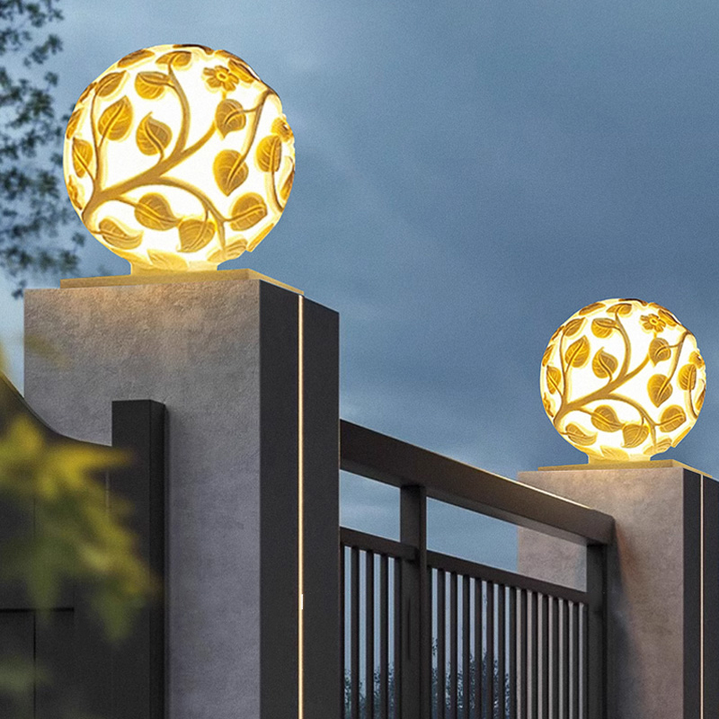 Outdoor column lights solar LE - огляд і ціна Outdoor Lighting Decoration