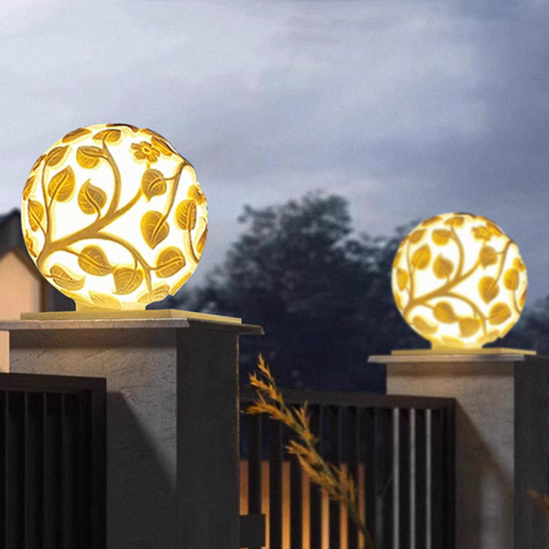 Outdoor column lights solar LE - огляд і ціна Outdoor Lighting Decoration