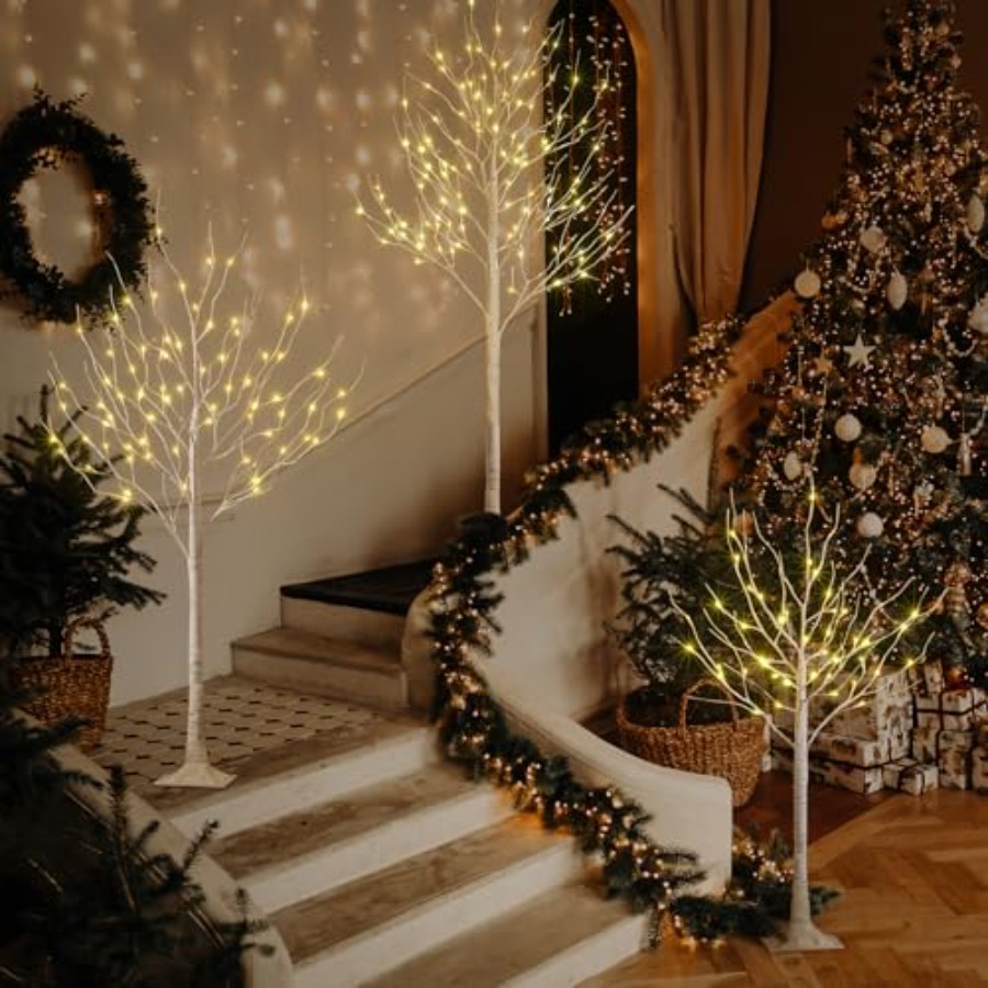 LED Birch Tree Light Set For I - огляд і ціна Outdoor Lighting On Trees