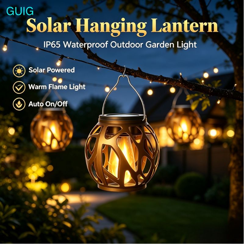 1/2/4 Pack Solar Hanging Flame - огляд і ціна Outdoor Lighting On Trees