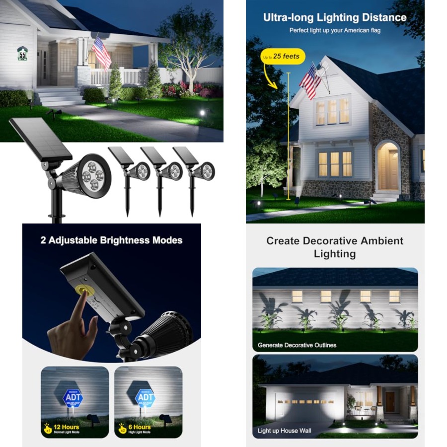 Solar Spotlights Outdoor Water - огляд і ціна Led Flood Light