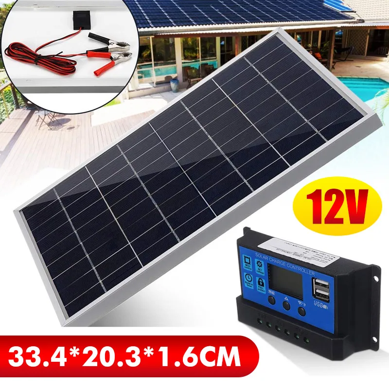 50W Solar Panel Kit Mono Cryst - огляд і ціна Outdoor Lighting Remote Control