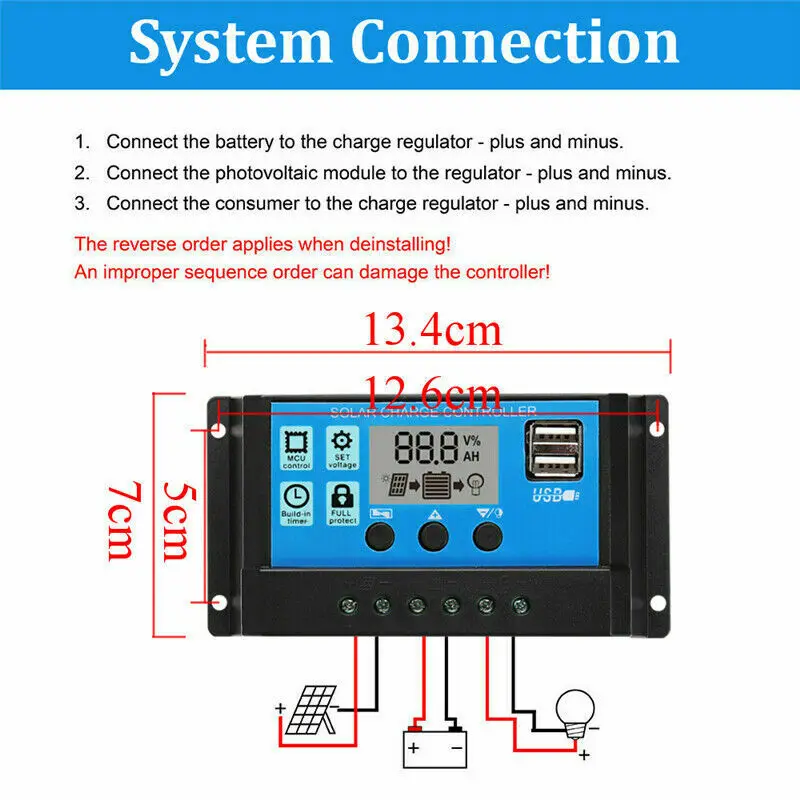 50W Solar Panel Kit Mono Cryst - огляд і ціна Outdoor Lighting Remote Control