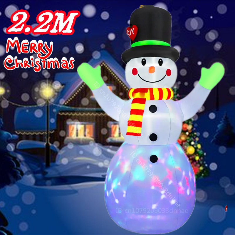 2.2M/7FT Christmas Inflatable  - огляд і ціна Xmas Outdoor Lighting Decorations