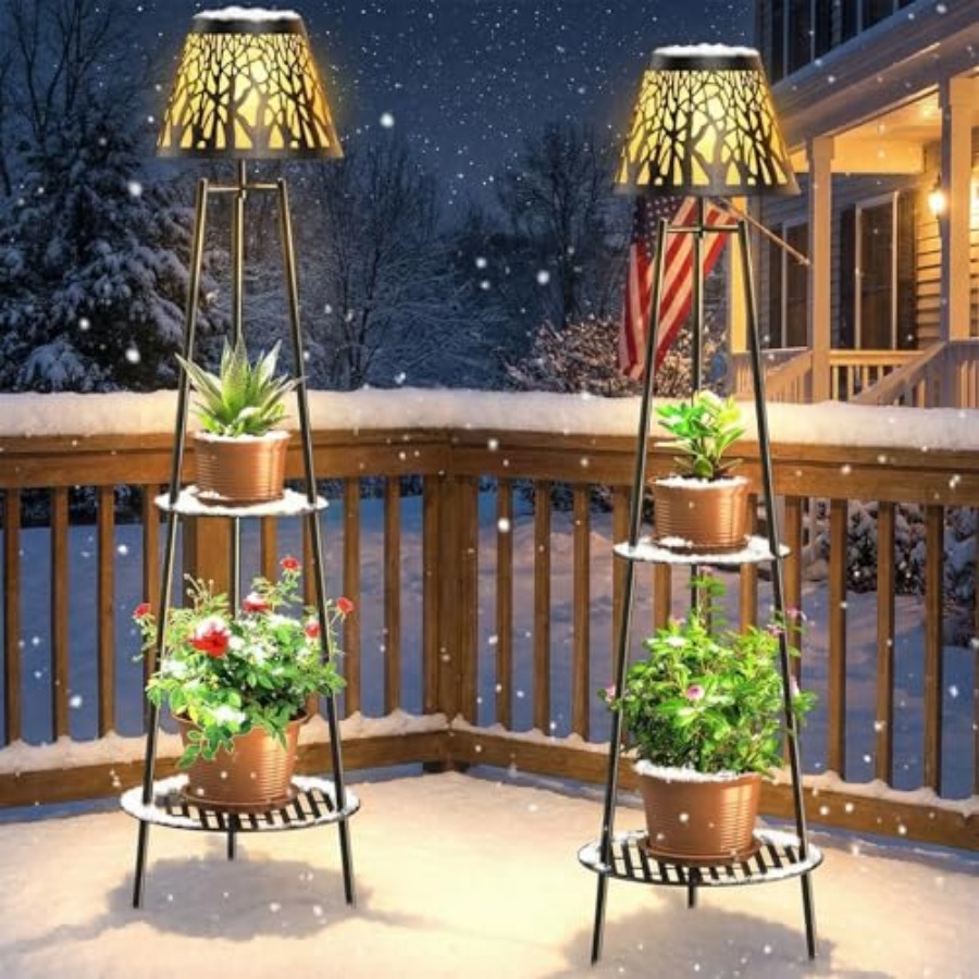 2 Pack Outdoor Solar Floor Lam - огляд і ціна Outdoor Lighting Solar