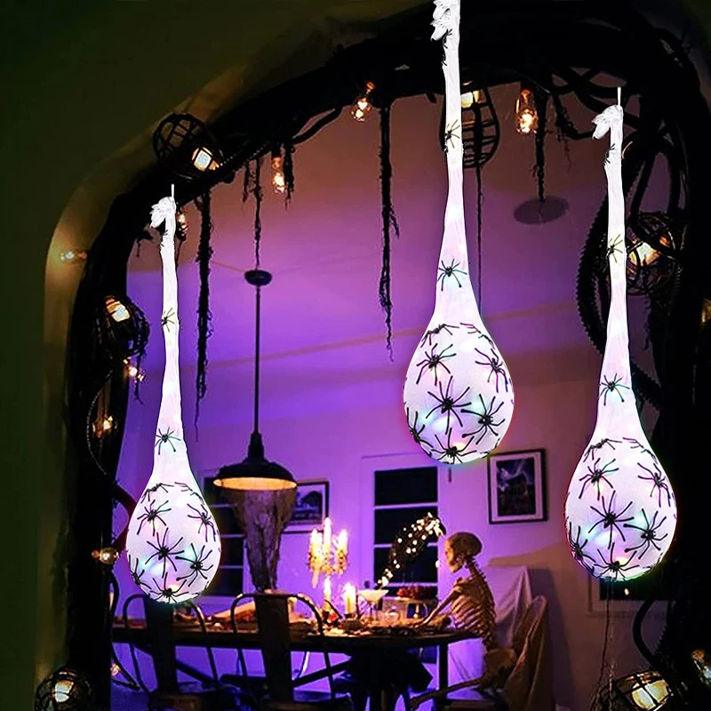 3pcs Halloween Glowing Spider  - огляд і ціна Outdoor Lighting Event