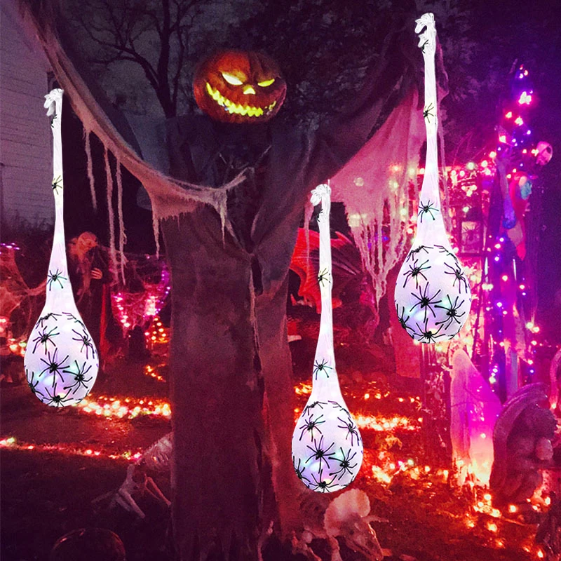 3pcs Halloween Glowing Spider  - огляд і ціна Outdoor Lighting Event