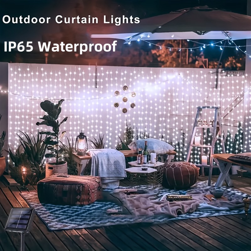 Solar Curtain Lights100/200/30 - огляд і ціна Outdoor Lighting Brands