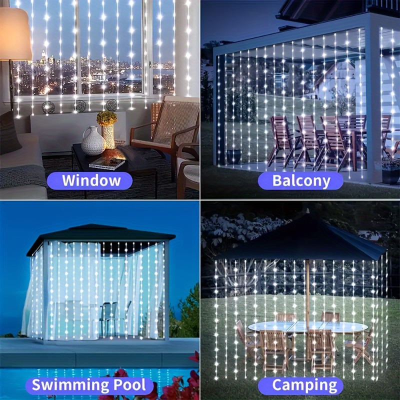 Solar Curtain Lights100/200/30 - огляд і ціна Outdoor Lighting Brands