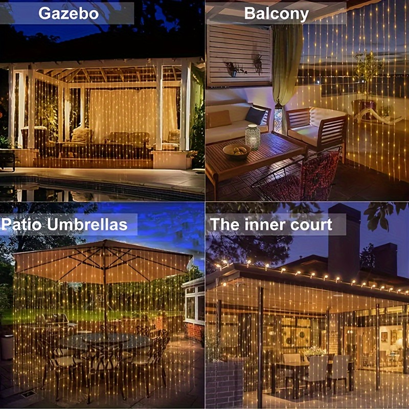 Solar Curtain Lights100/200/30 - огляд і ціна Outdoor Lighting Brands