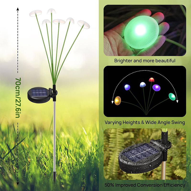LED Solar Sway Lights Waterpro - огляд і ціна Outdoor Lighting Jellyfish
