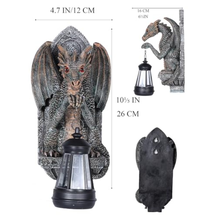 Dragon Statue Solar Lantern fo - огляд і ціна Outdoor Lighting On Trees