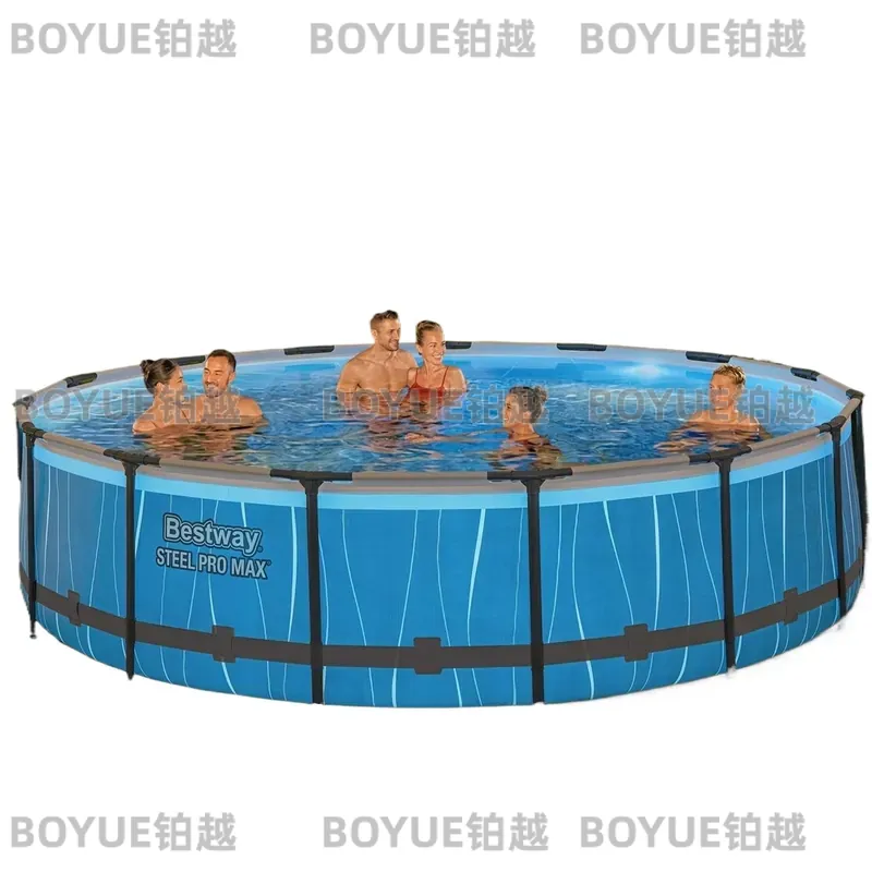 Round Steel Frame Above Ground - огляд і ціна Outdoor Lighting Around Pool