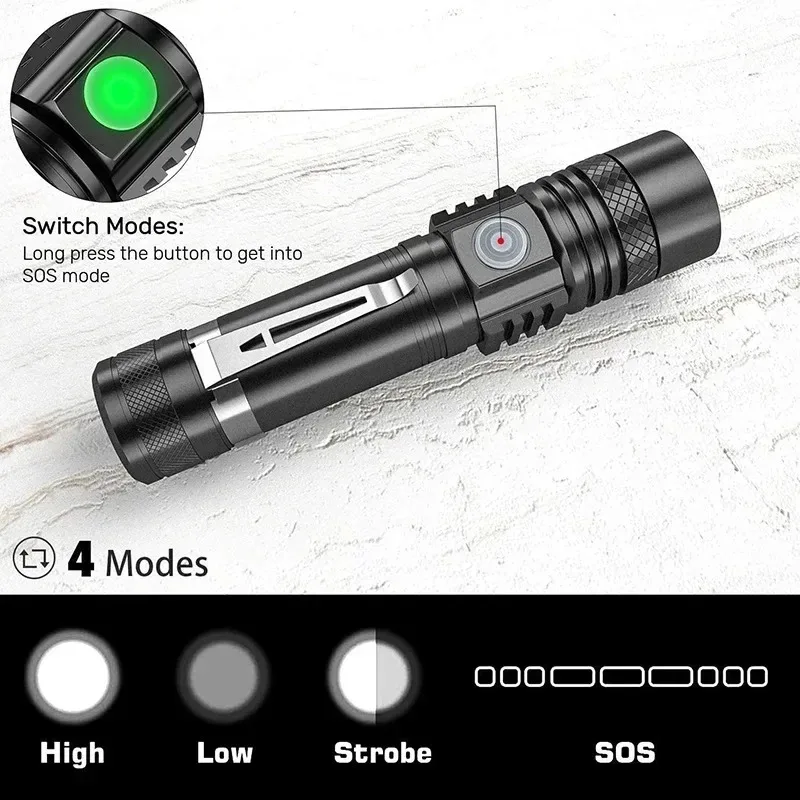 T6 LED Rechargeable Flashlight - огляд і ціна Outdoor Lighting Junction Box