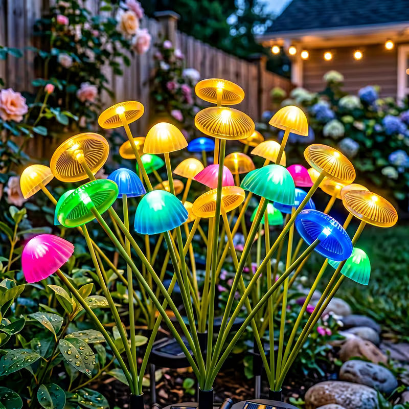 Outdoor LED Solar Mushroom Lig - огляд і ціна Outdoor Lighting Jellyfish