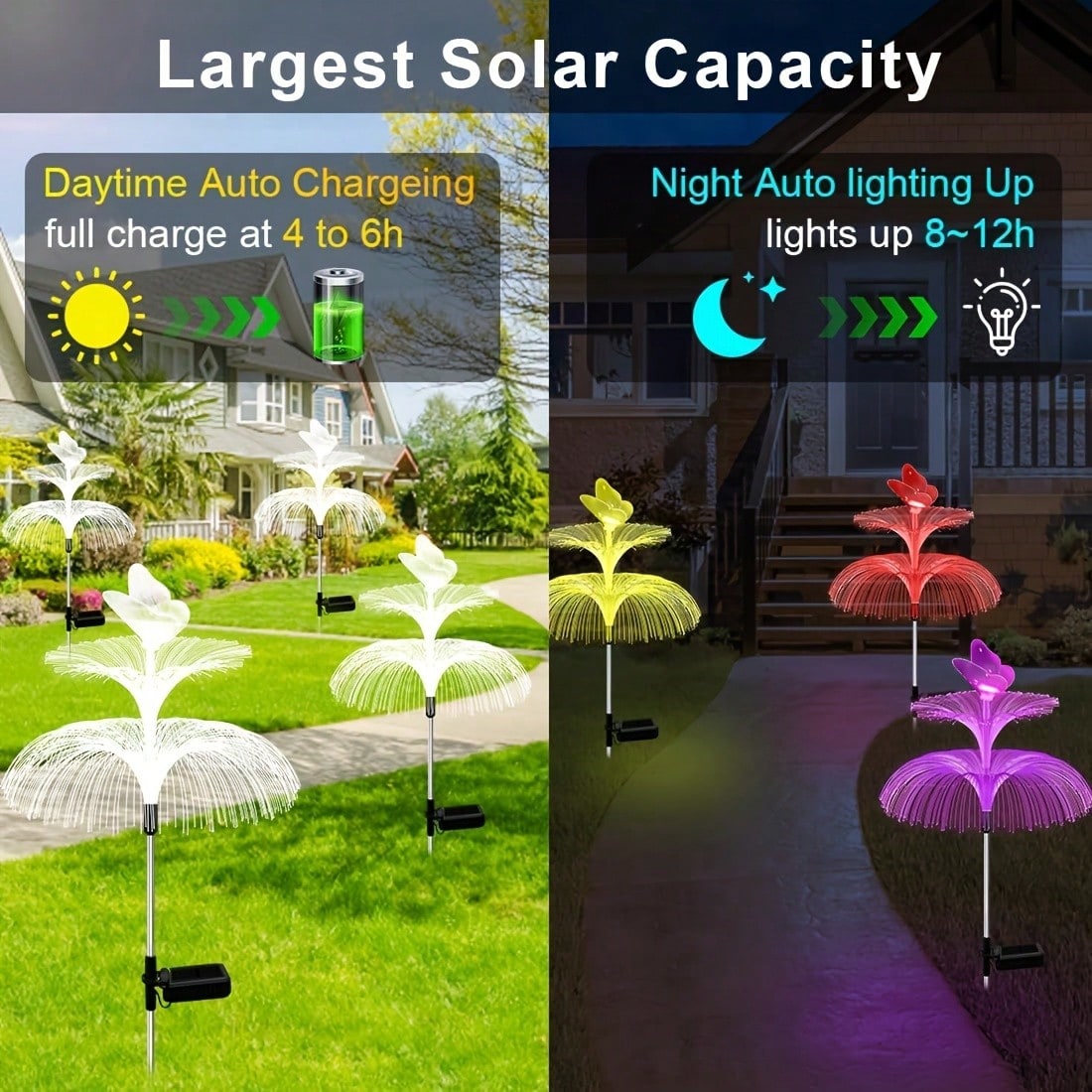 2pcs Solar Powered Jellyfish G - огляд і ціна Outdoor Lighting Jellyfish