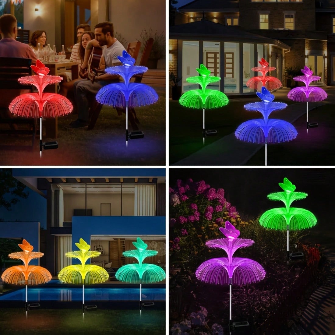 2pcs Solar Powered Jellyfish G - огляд і ціна Outdoor Lighting Jellyfish