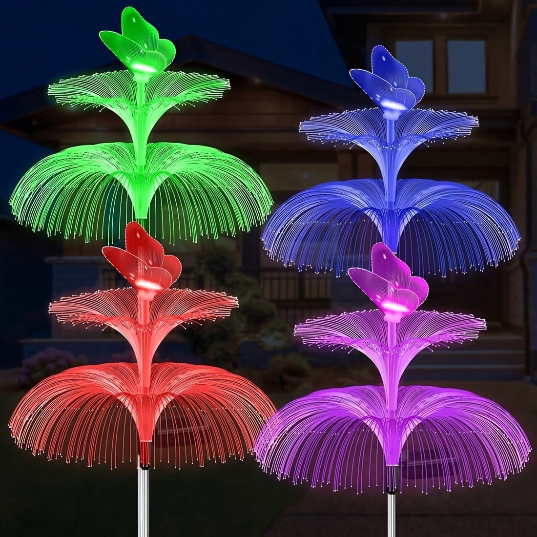 2pcs Solar Powered Jellyfish G - огляд і ціна Outdoor Lighting Jellyfish