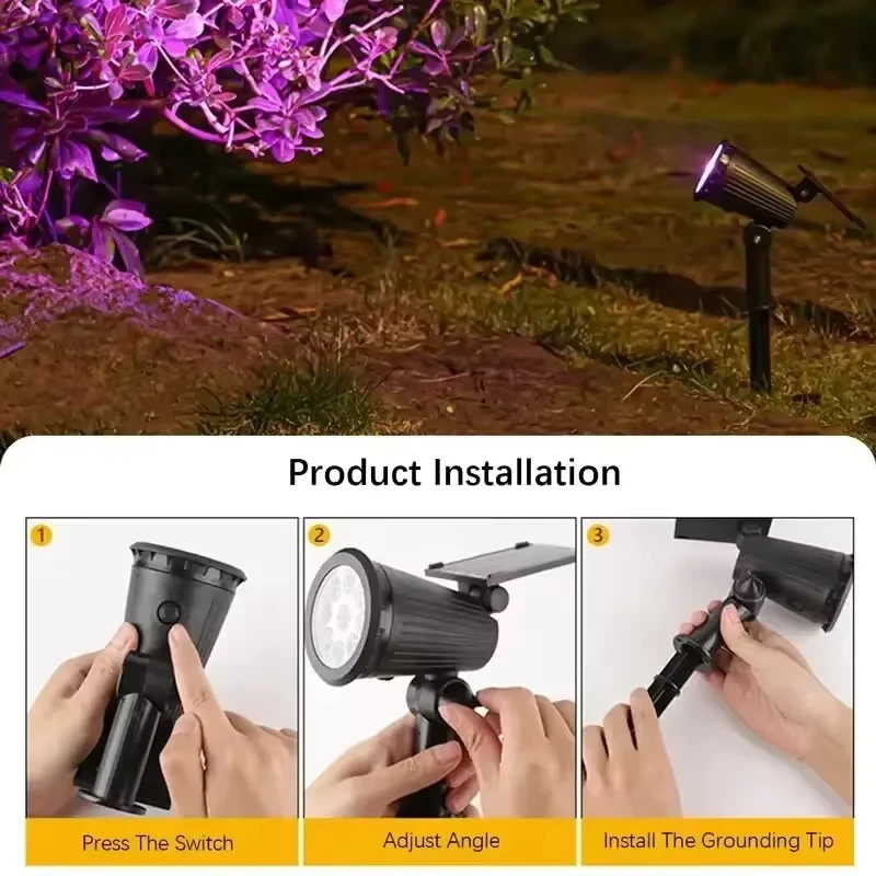 Solar LED Spotlight, 9-LED Out - огляд і ціна Outdoor Lighting On Trees